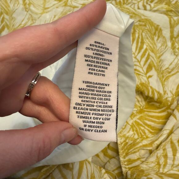 Nanette Nanette Lepore Women’s 6 Tropical Floral Palm‎ Tiered Ruffle Maxi Dress - Picture 5 of 5